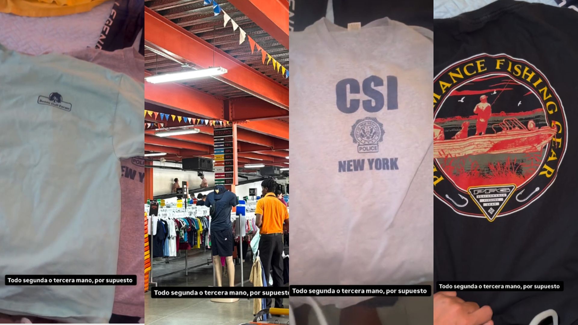 Las camisetas que María Lamela ha comprado en Honduras