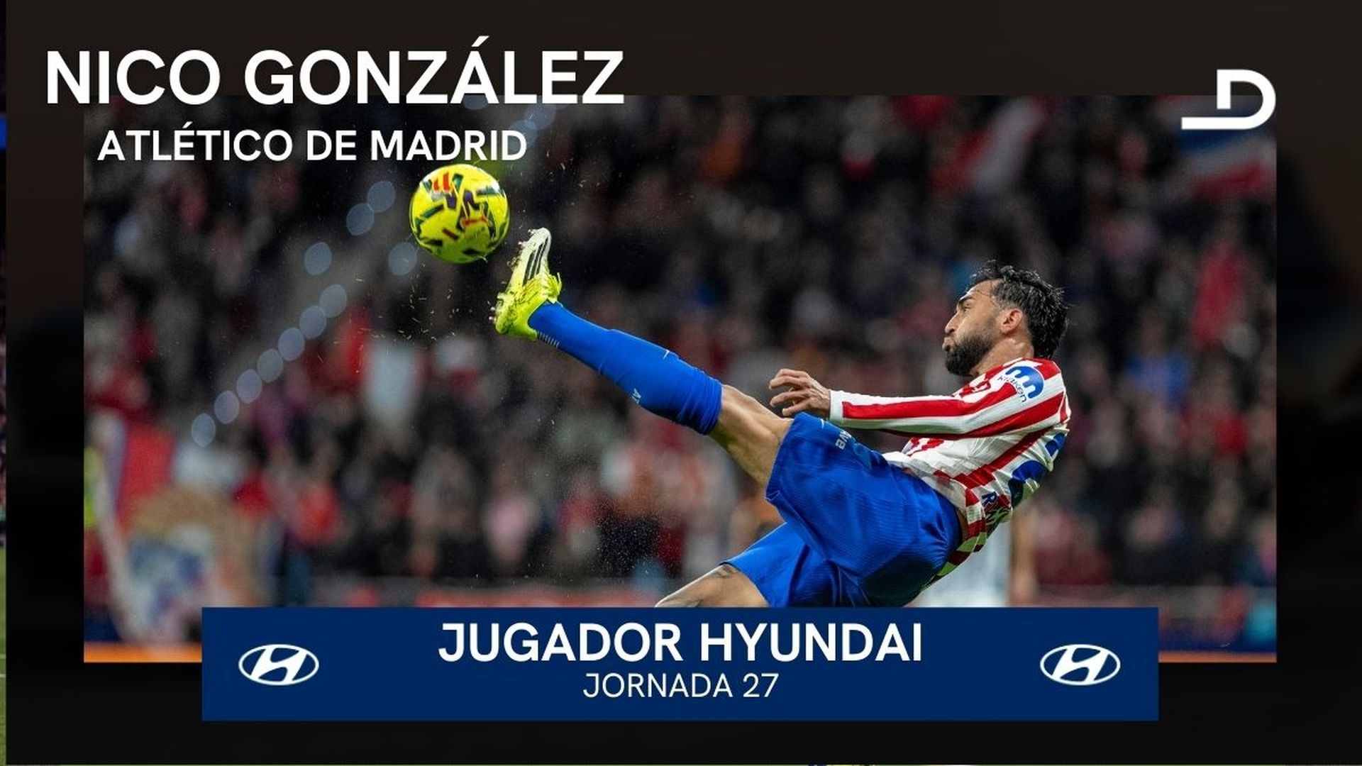 Nico González, Jugador Hyundai de la jornada 27 de LALIGA EA SPORTS