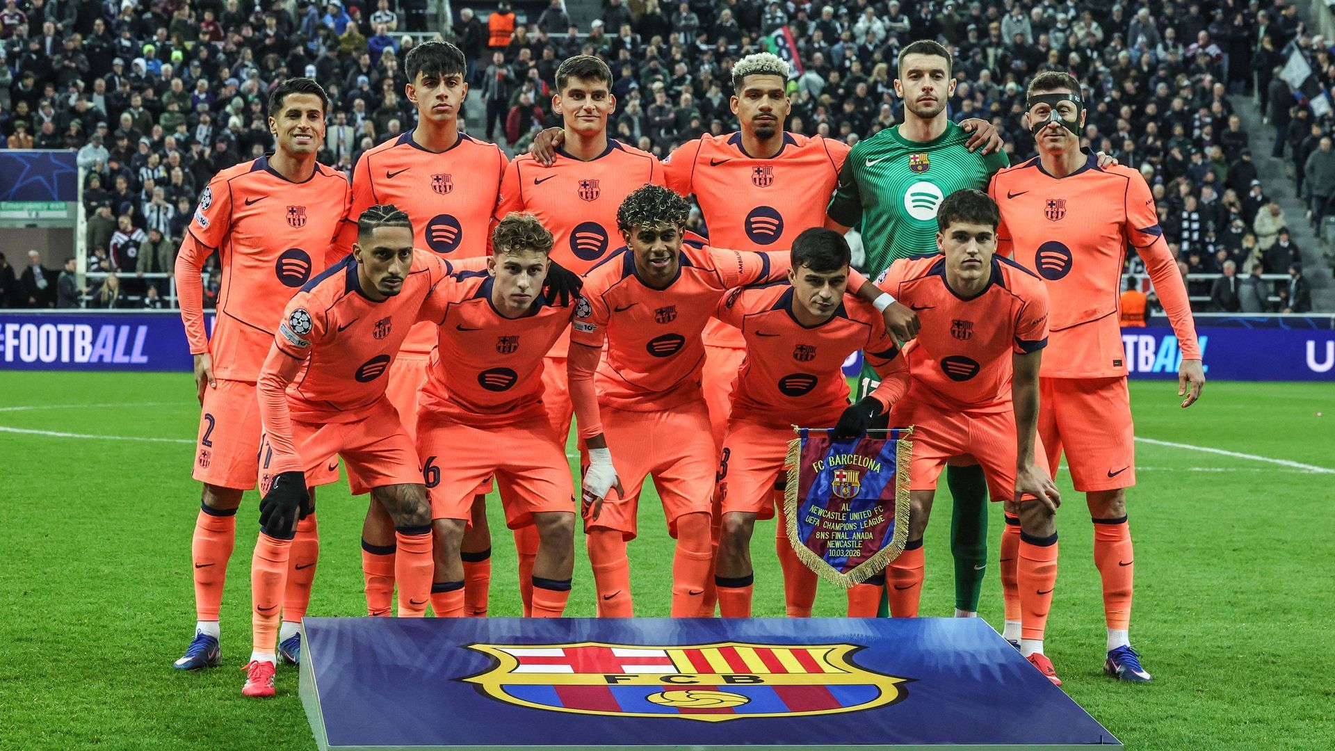 Once de Flick en el Newcastle-Barcelona