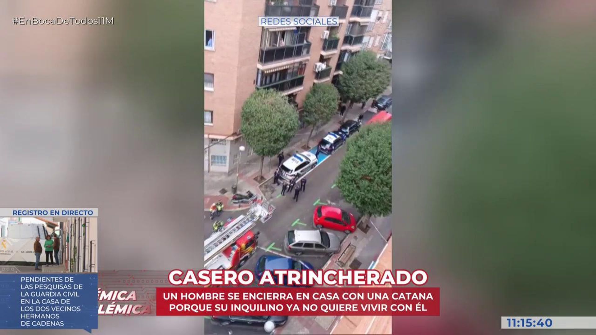 El casero se atrinchera en su propia vivienda para evitar que su inquilino se marche