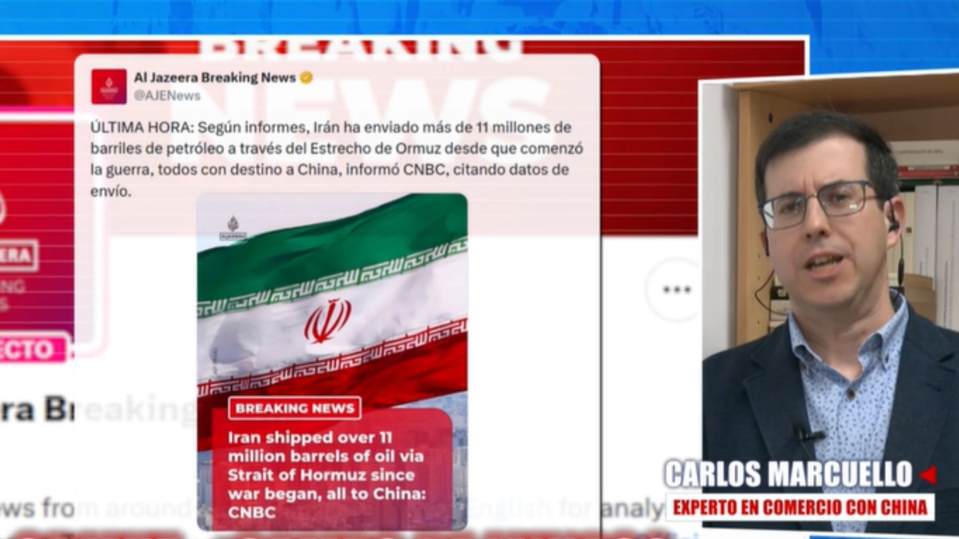 Expertos en comercios con China analizan el envió de petróleo por parte de Irán: "Se ha reducido un tercio debido a la guerra"