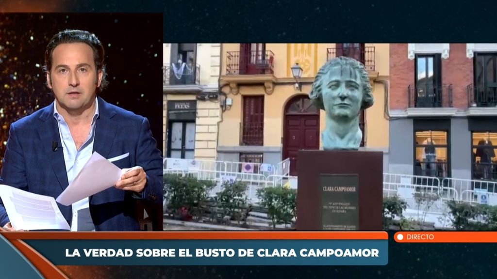 Iker Jiménez habla sobre lo sucedido con el busto de Clara Campoamor: "Nadie ha comprobado si esto ha ocurrido en el 8M"