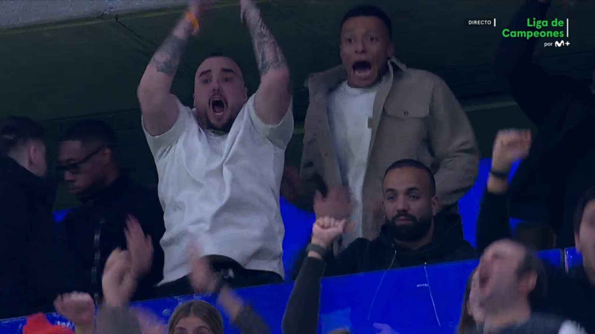 Kylian Mbappé celebra el gol de Fede Valverde