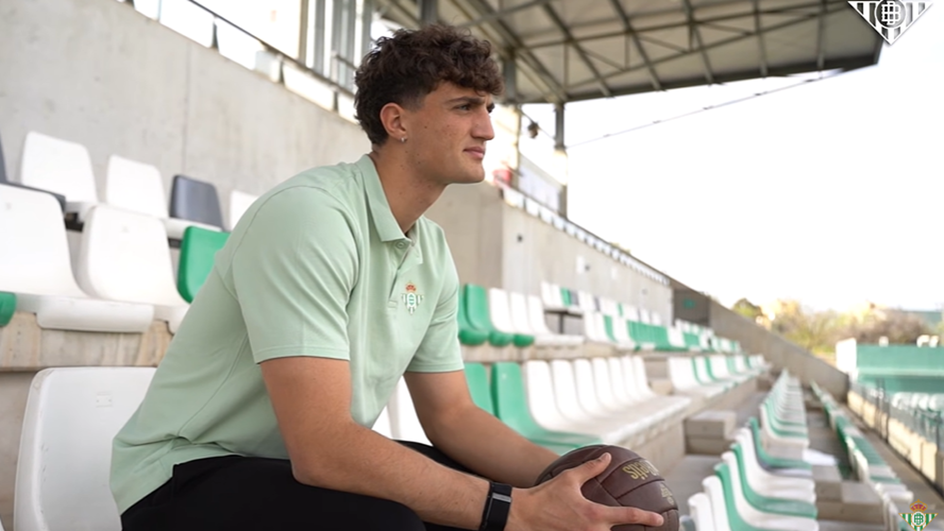 Manu González, durante la entrevista