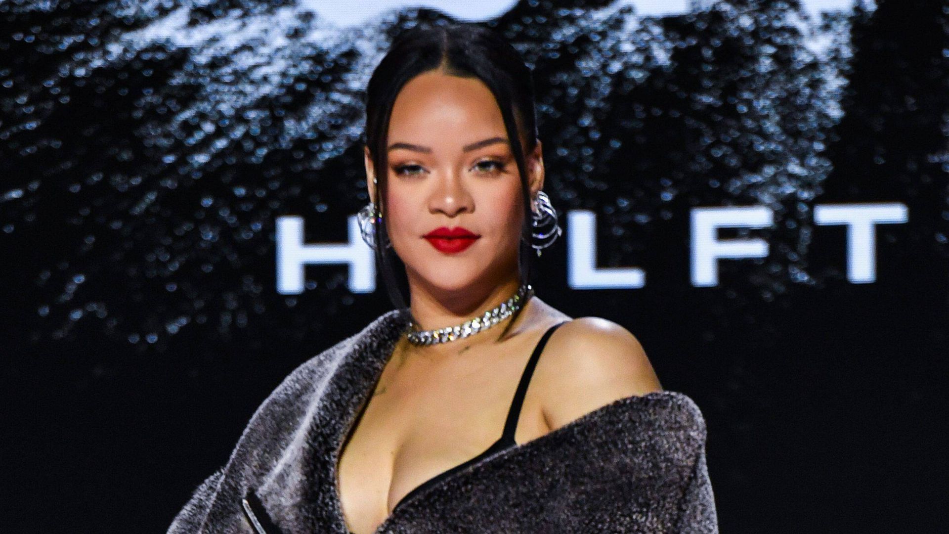 Rihanna, en el evento de Apple Music de la Superbowl 2023