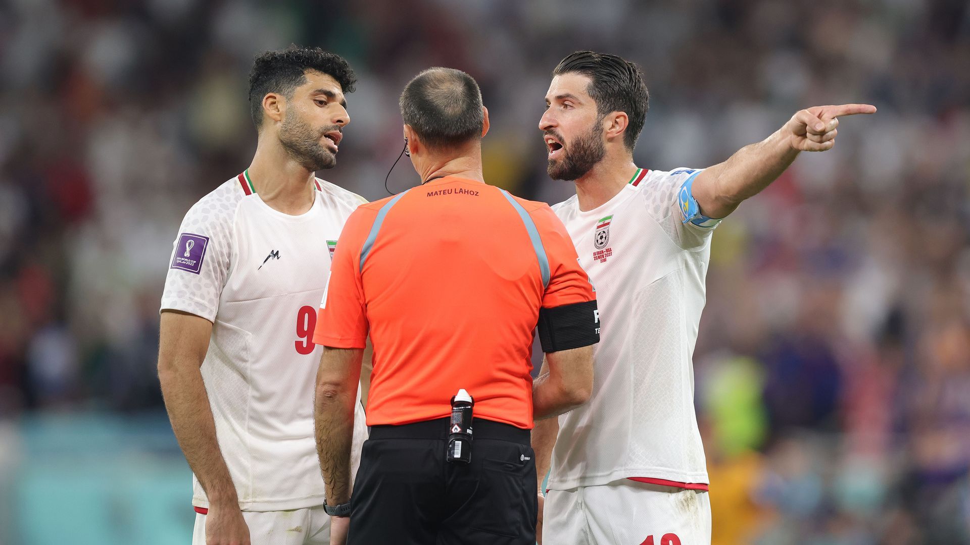 Taremi y Ansarifard en un partido de la selección de Irán