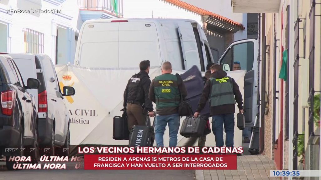 Última hora: registran la casa de los vecinos de Francisca Cadenas