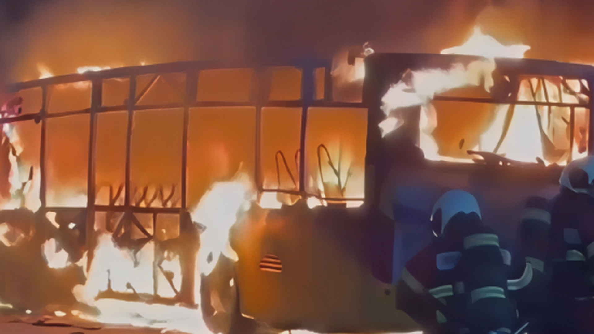 Un autobús queda "envuelto en llamas" en Suiza dejando muertos y heridos