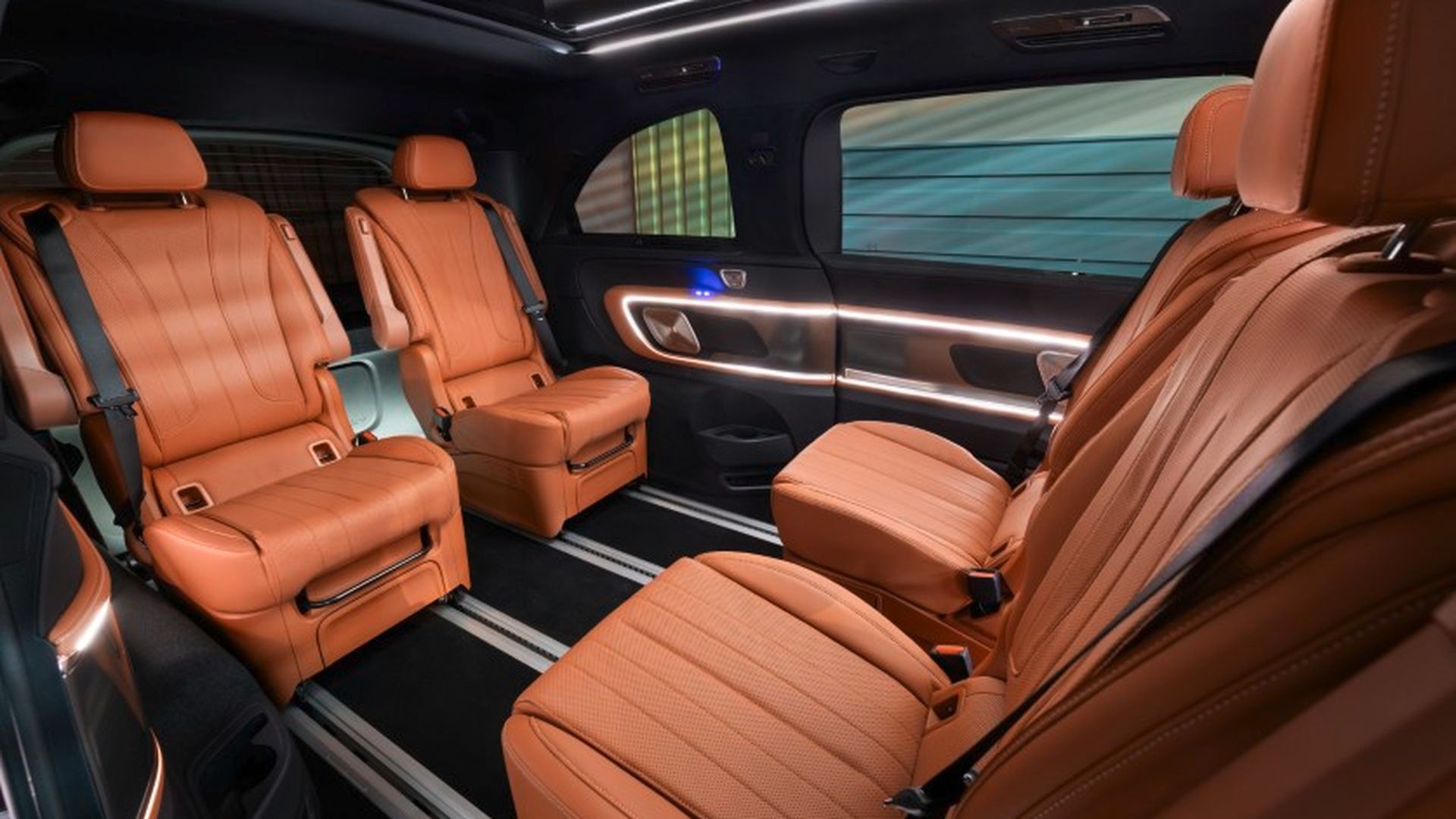 Asientos traseros del Mercedes VLE