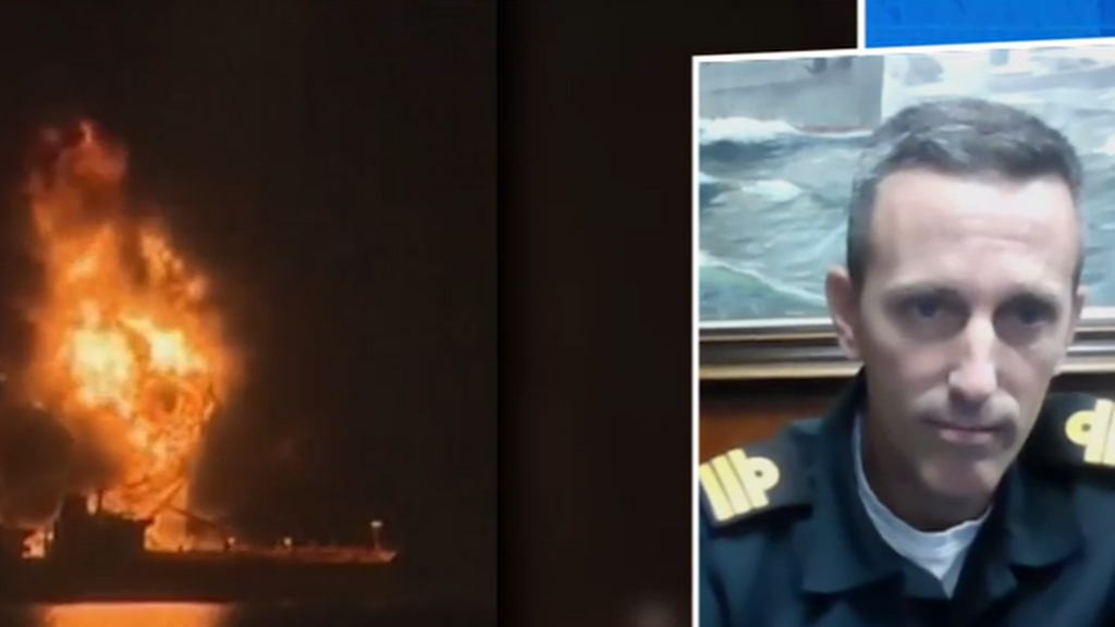 El comandante de la Fragata 'Canarias' manda un mensaje a las familias de los militares españoles desplegados en el océano Índico: "Estamos a una distancia prudencial"