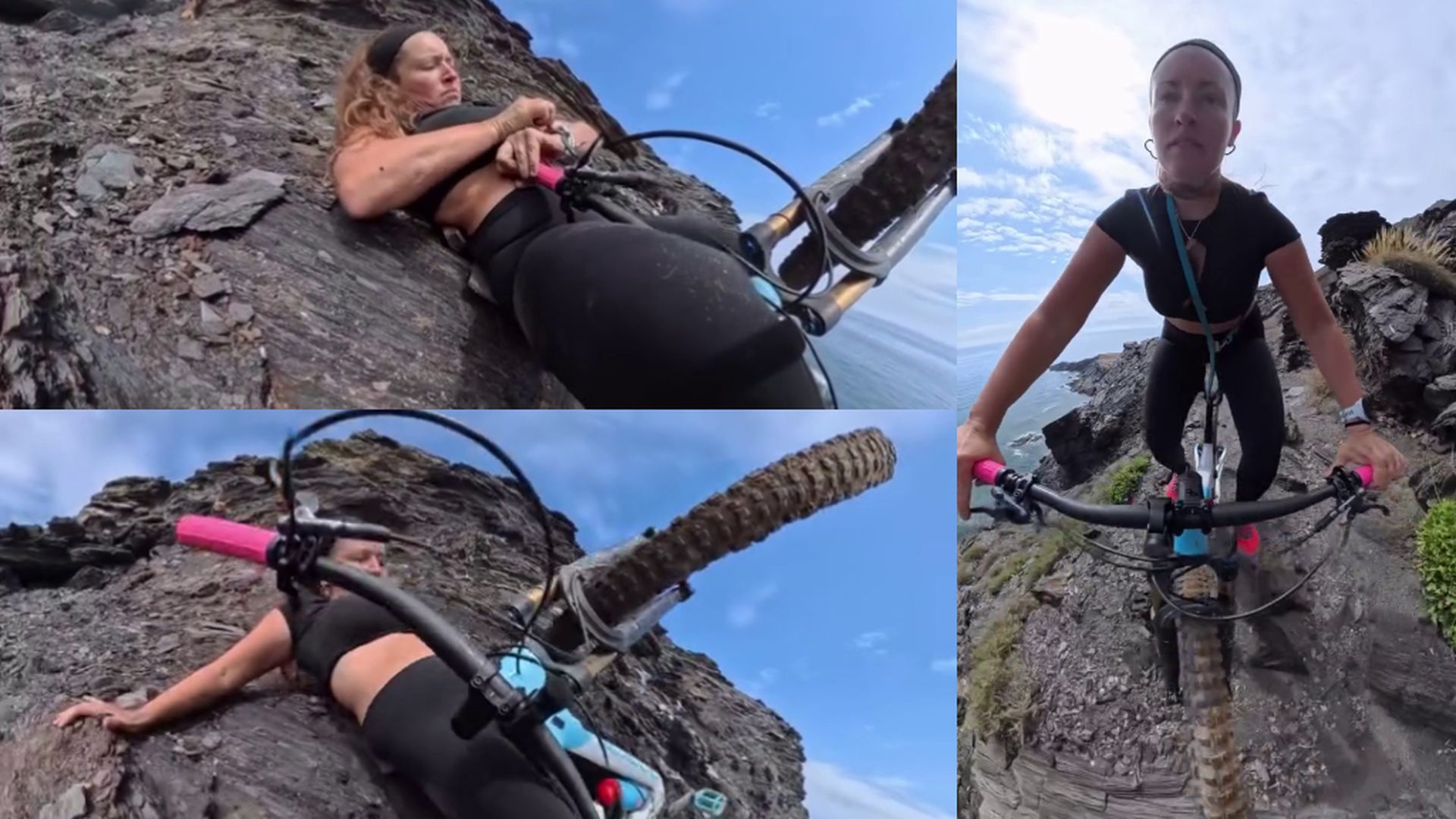 Cecilia Sopeña durante su caída