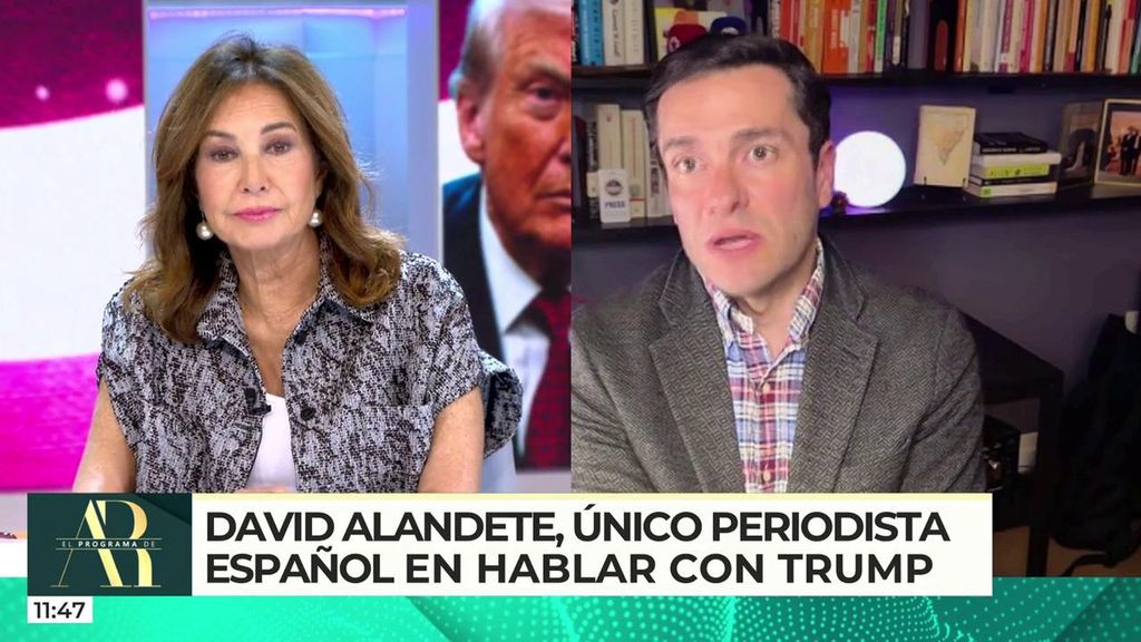 El único periodista español que ha podido hablar con Trump: ''Cree que el Gobierno trata muy mal a EEUU''