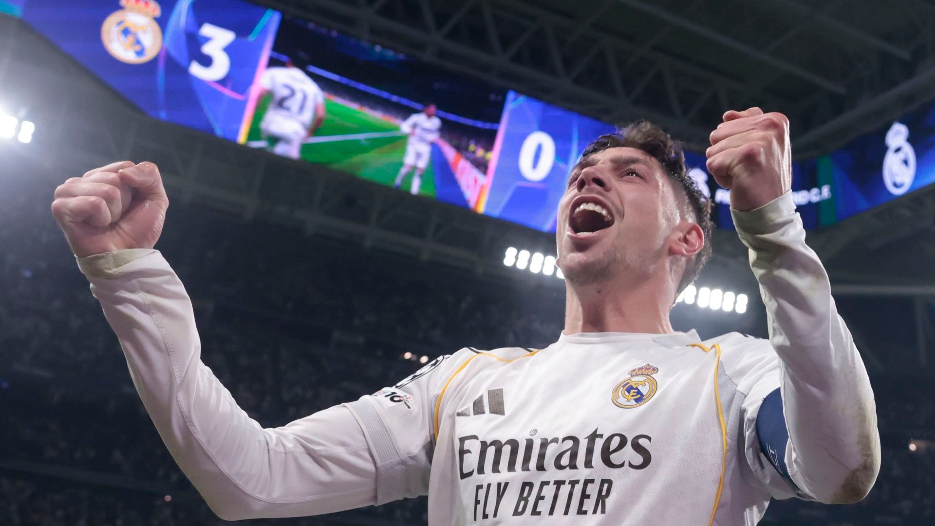 Fede Valverde en el Real Madrid - City