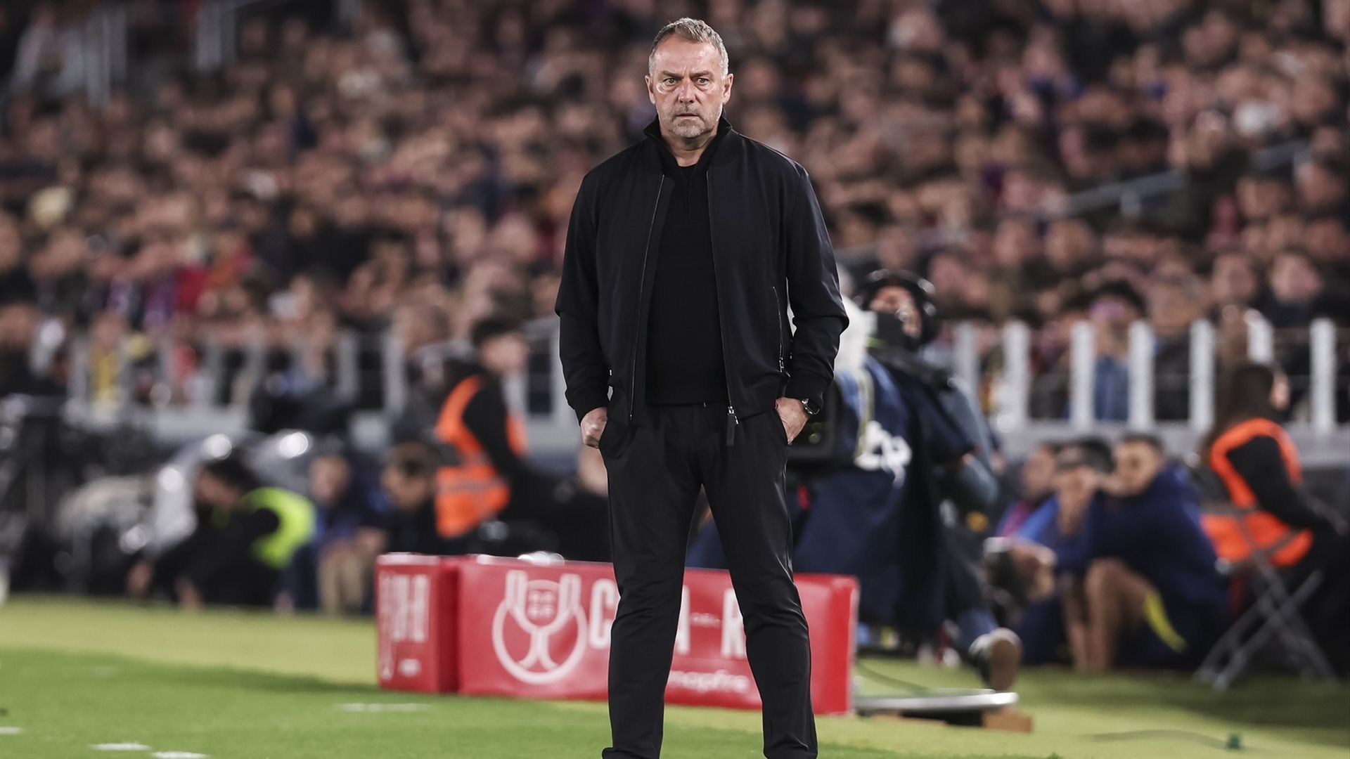 Hansi Flick, en el Barcelona-Atlético de Copa