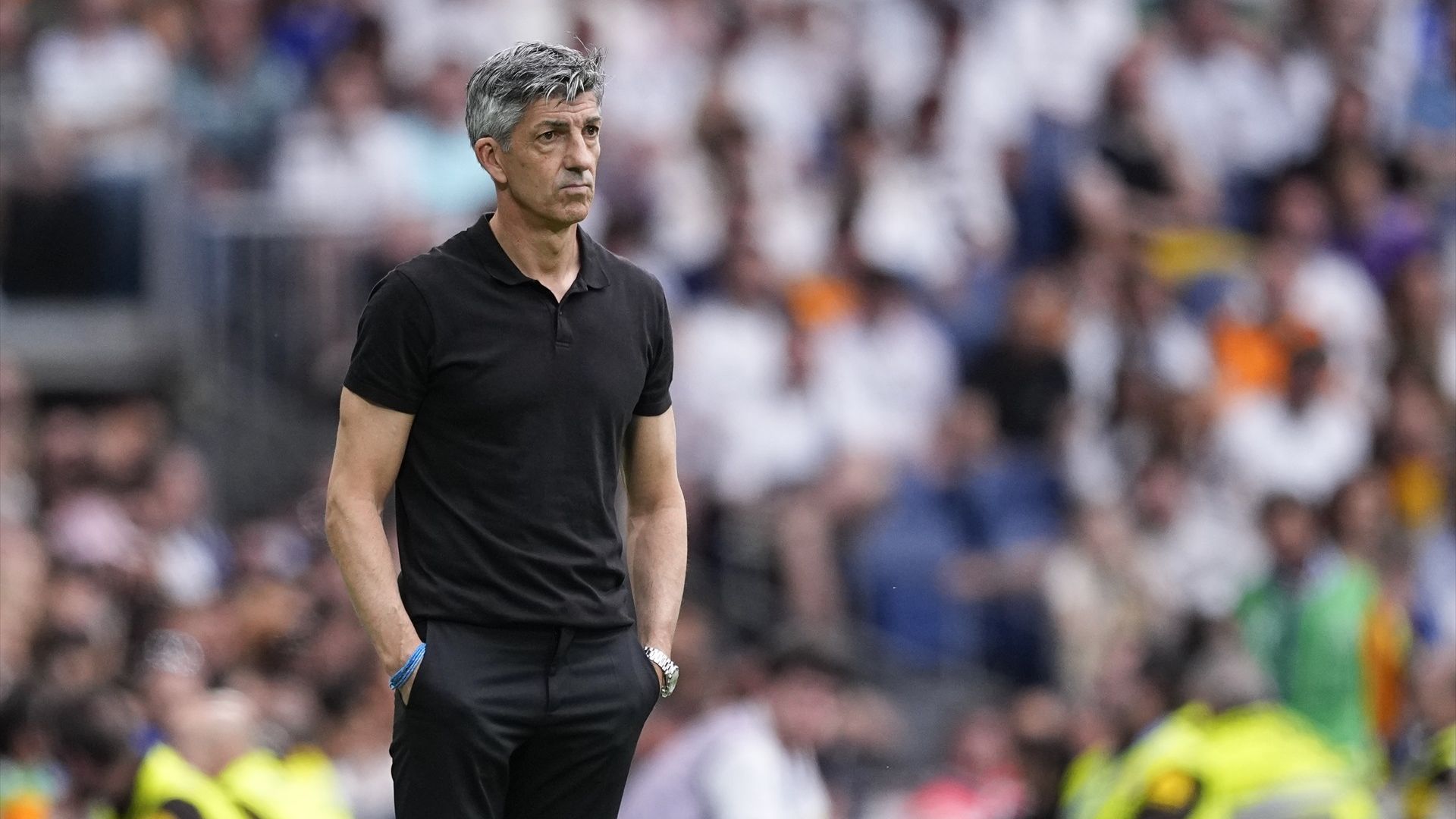 Imanol Alguacil, en un partido de la Real Sociedad