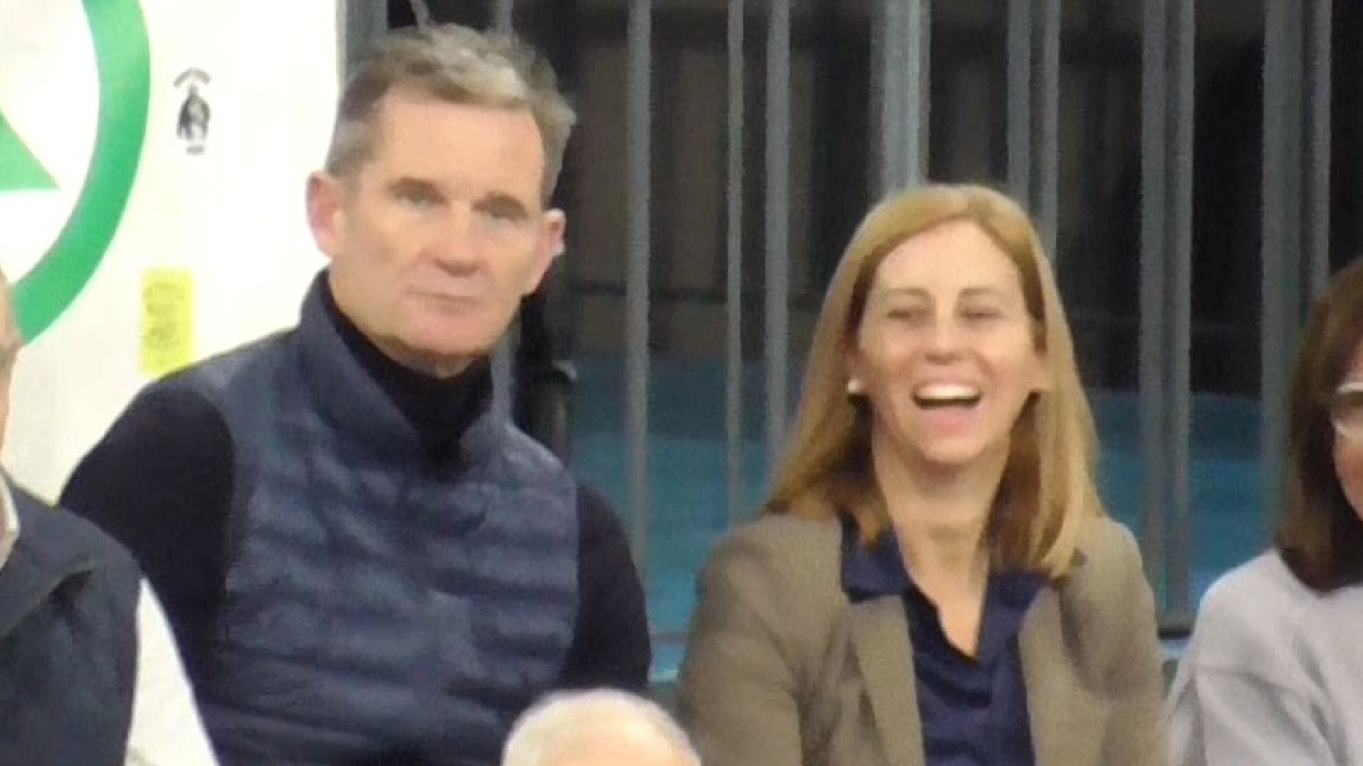 Iñaki Urdangarin y Ainhoa Armentia durante un partido de Pablo