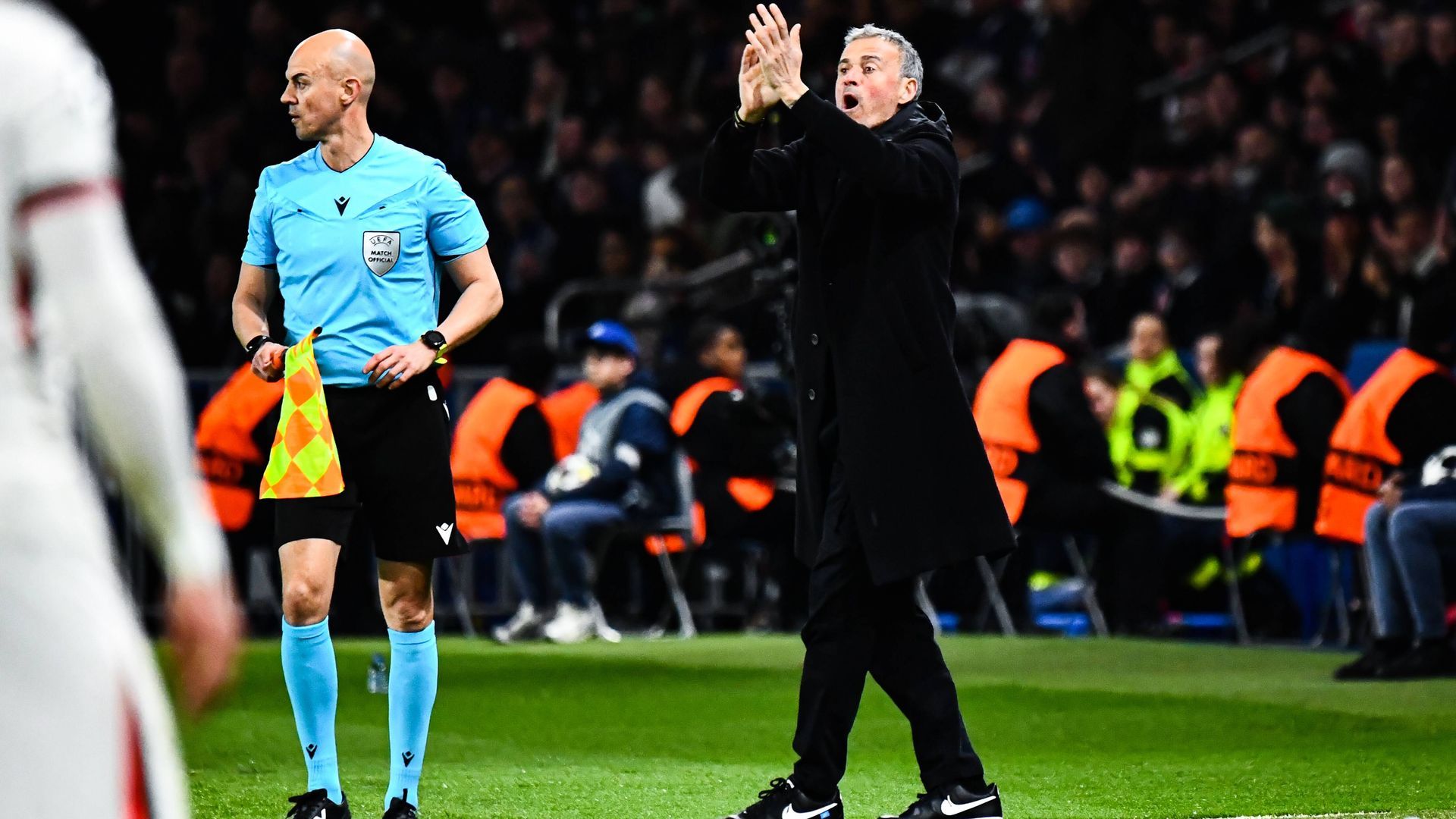Luis Enrique, en el PSG-Chelsea