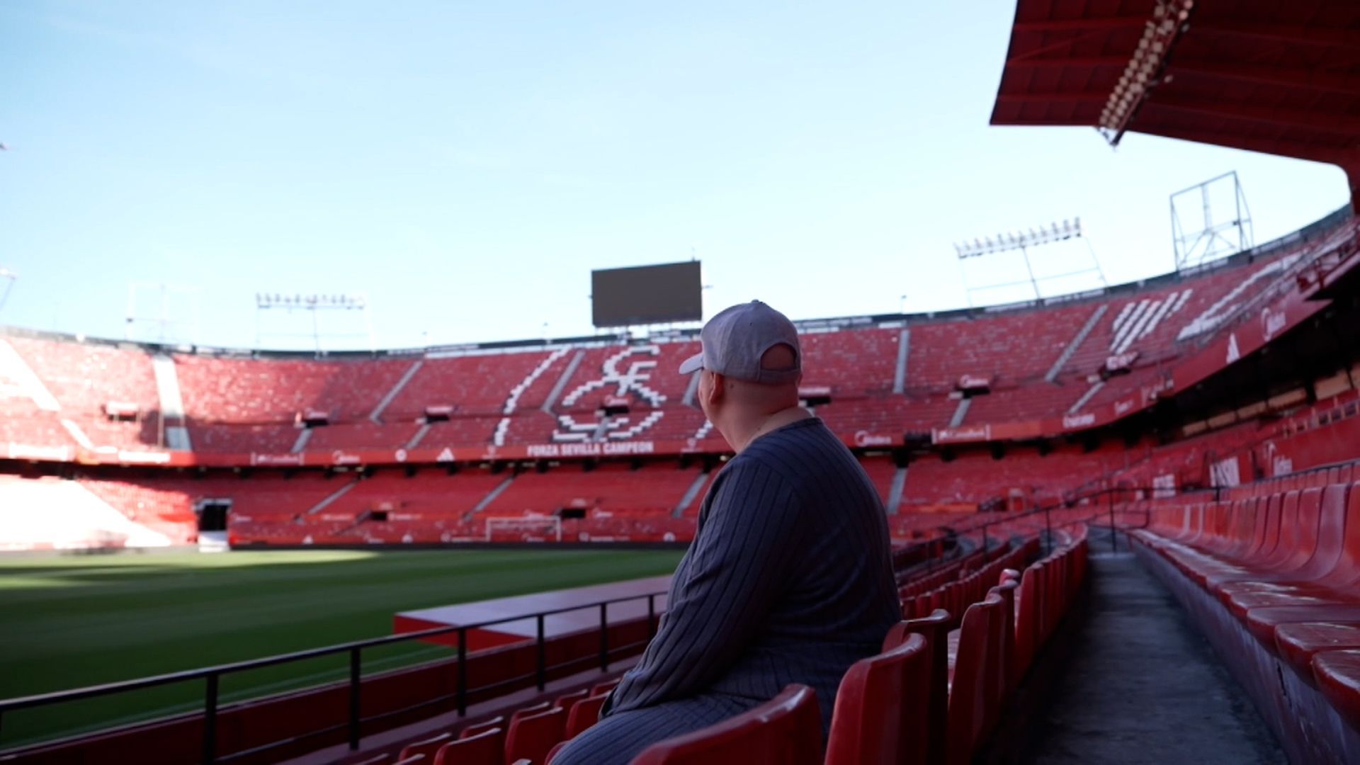 María del Mar, en el Sánchez-Pizjuán