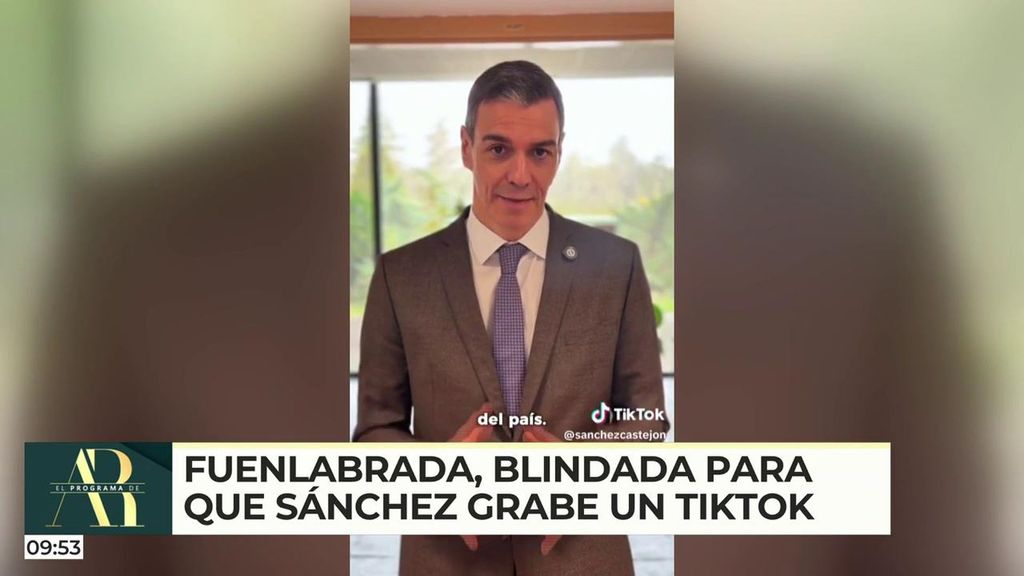 La visita de Sánchez a Fuenlabrada para grabar un Tiktok, marcada por el grito de "¡Sinvergüenza!"