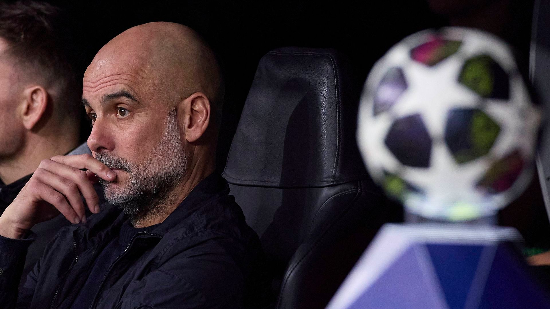 Pep Guardiola en el Bernabéu