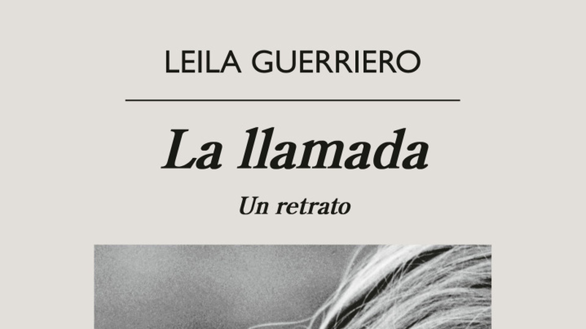 Portada de 'La llamada', el libro de Laila Guerriero sobre Silvia Labayru