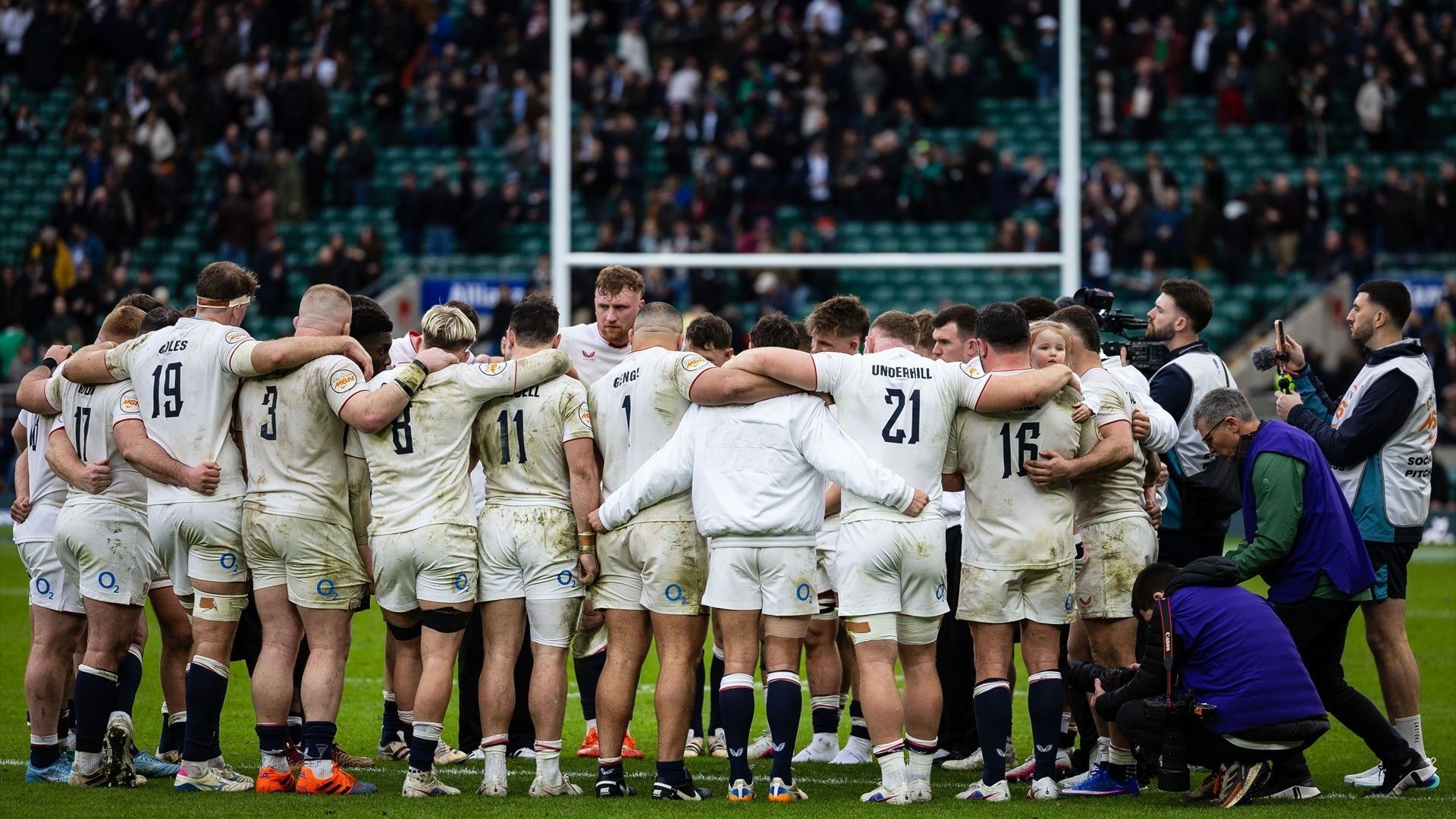 Reunión inglesa en un partido del VI Naciones de Rugby 2026