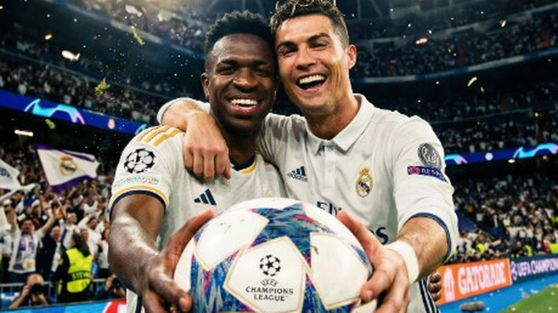 Vinicius y Cristiano Ronaldo