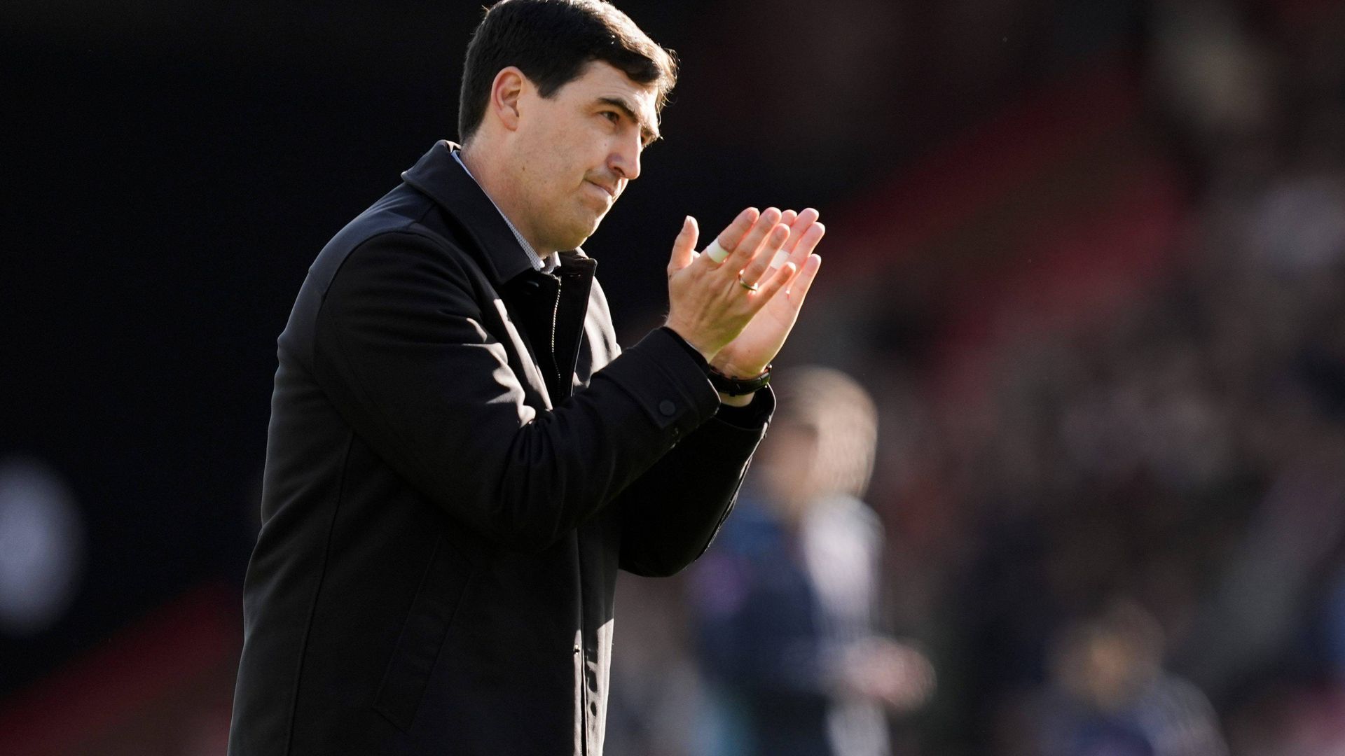Andoni Iraola, en un partido del Bournemouth