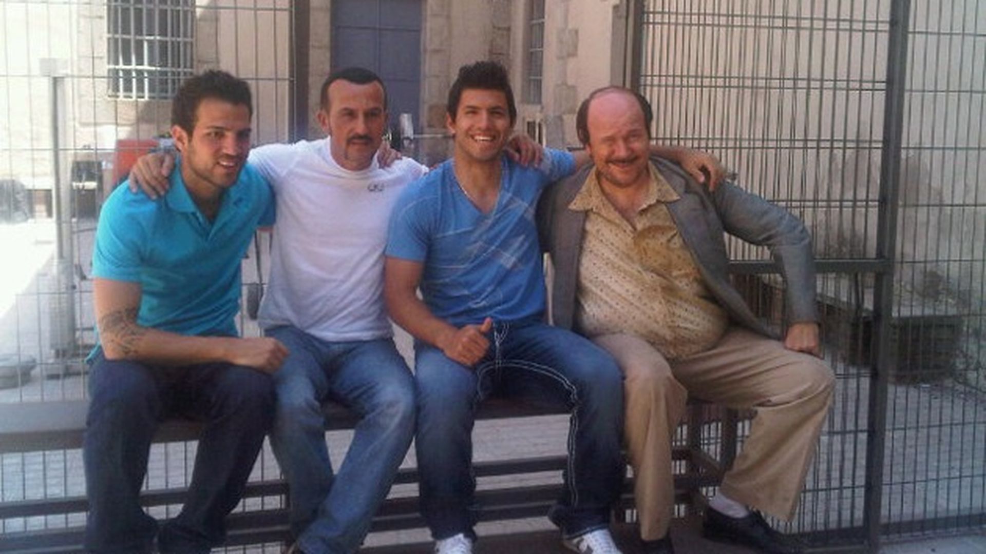 Cesc Fábregas, Richy Castellanos, Kun Agüero y Torrente