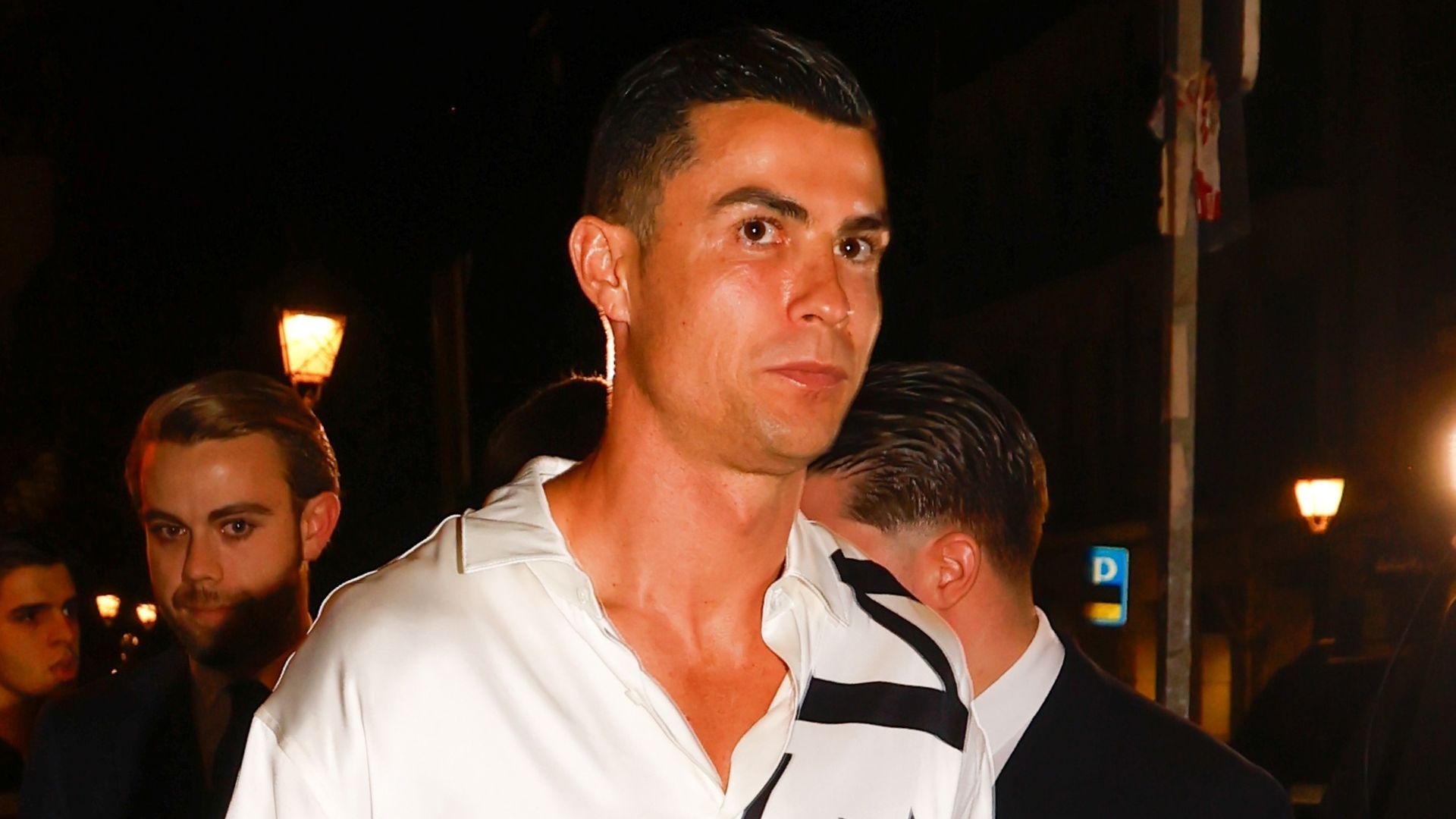 Cristiano Ronaldo a la salida del club