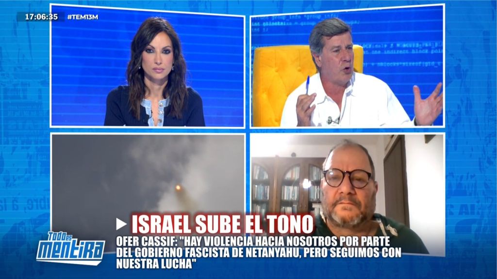 Cayetano Martínez de Irujo, al escuchar el discurso del diputado comunista israelí Ofer Cassif: "Es algo surrealista"