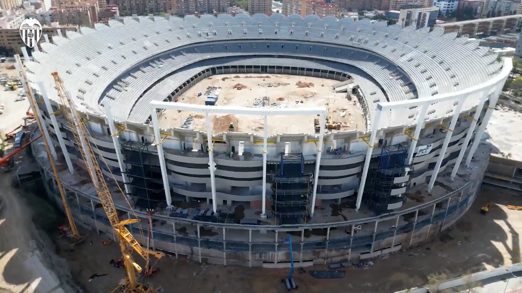 El Nou Mestalla, desde el cielo