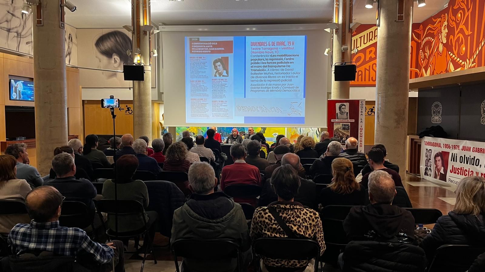 Homenaje a Juan Gabriel Rodrigo Knafo dentro del programa de Memoria Democrática