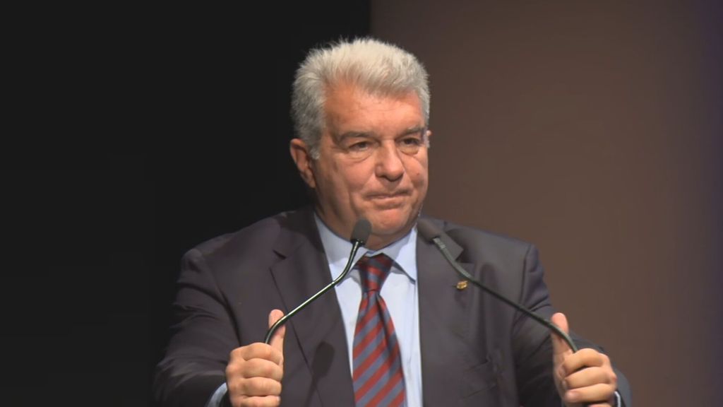 Joan Laporta se emociona en el cierra la campaña electoral