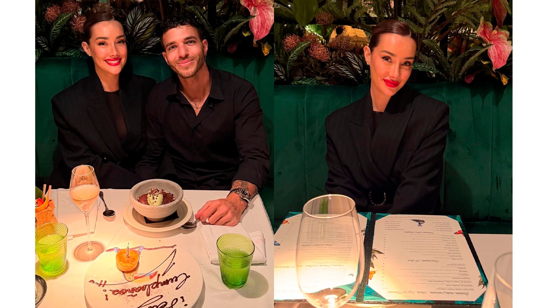 La fotos que subió Vicente de la cena de cumpleaños de Adara Molinero