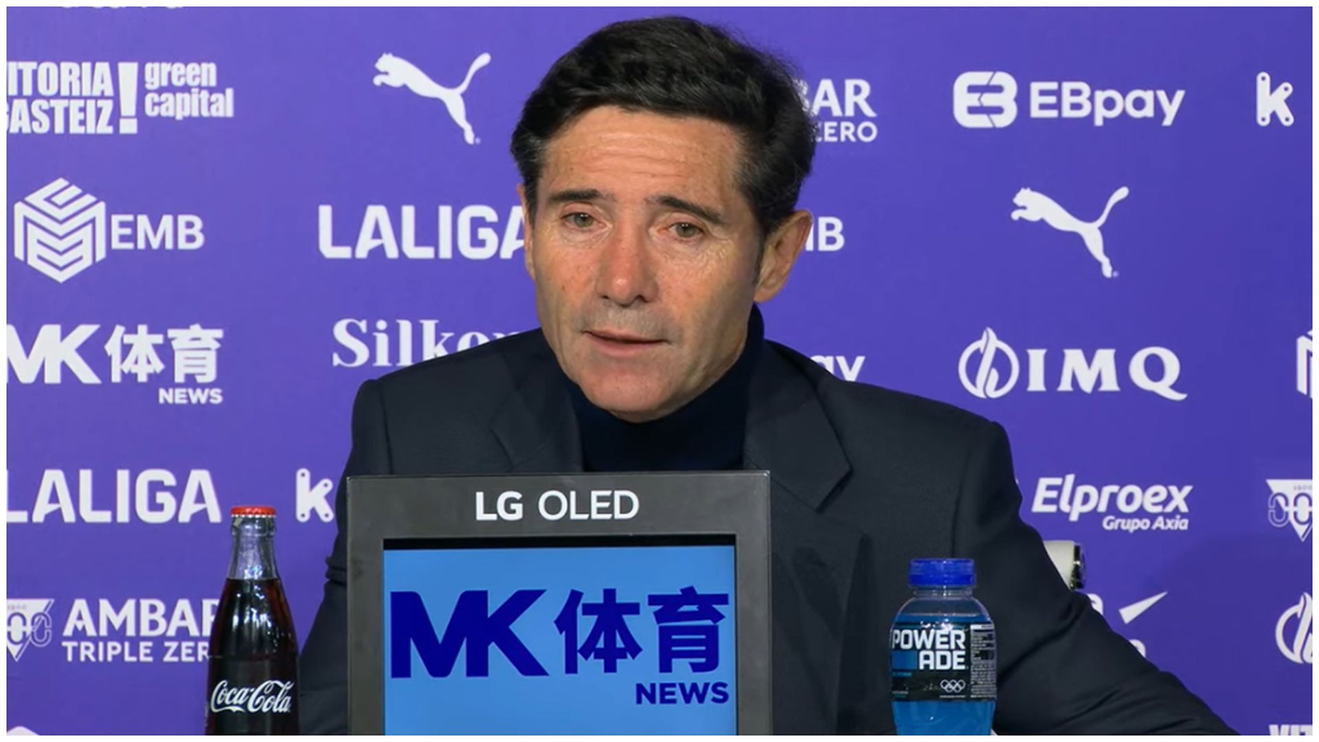 Marcelino, en rueda de prensa