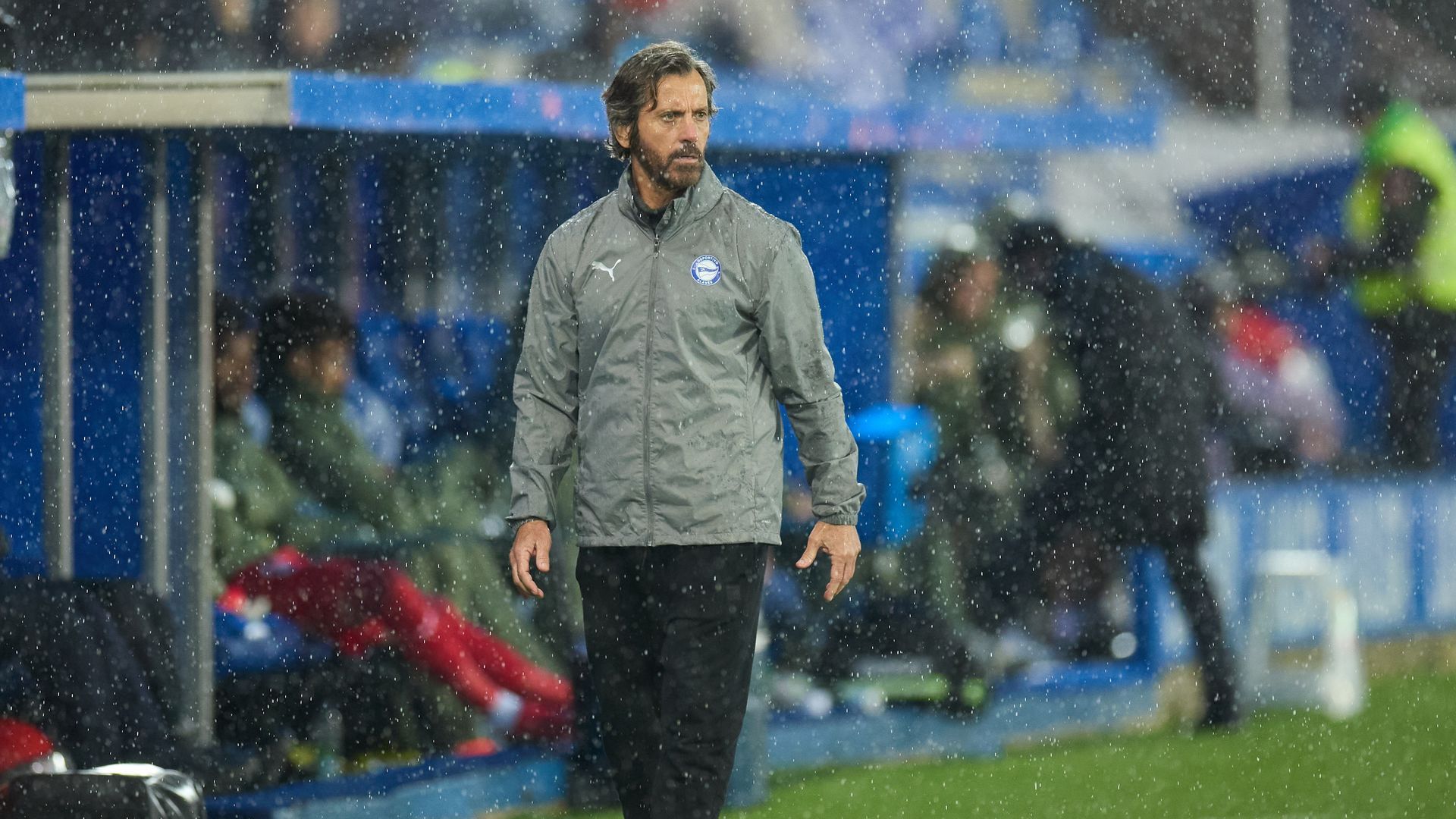 Quique Sánchez Flores, en el partido contra el Villarreal