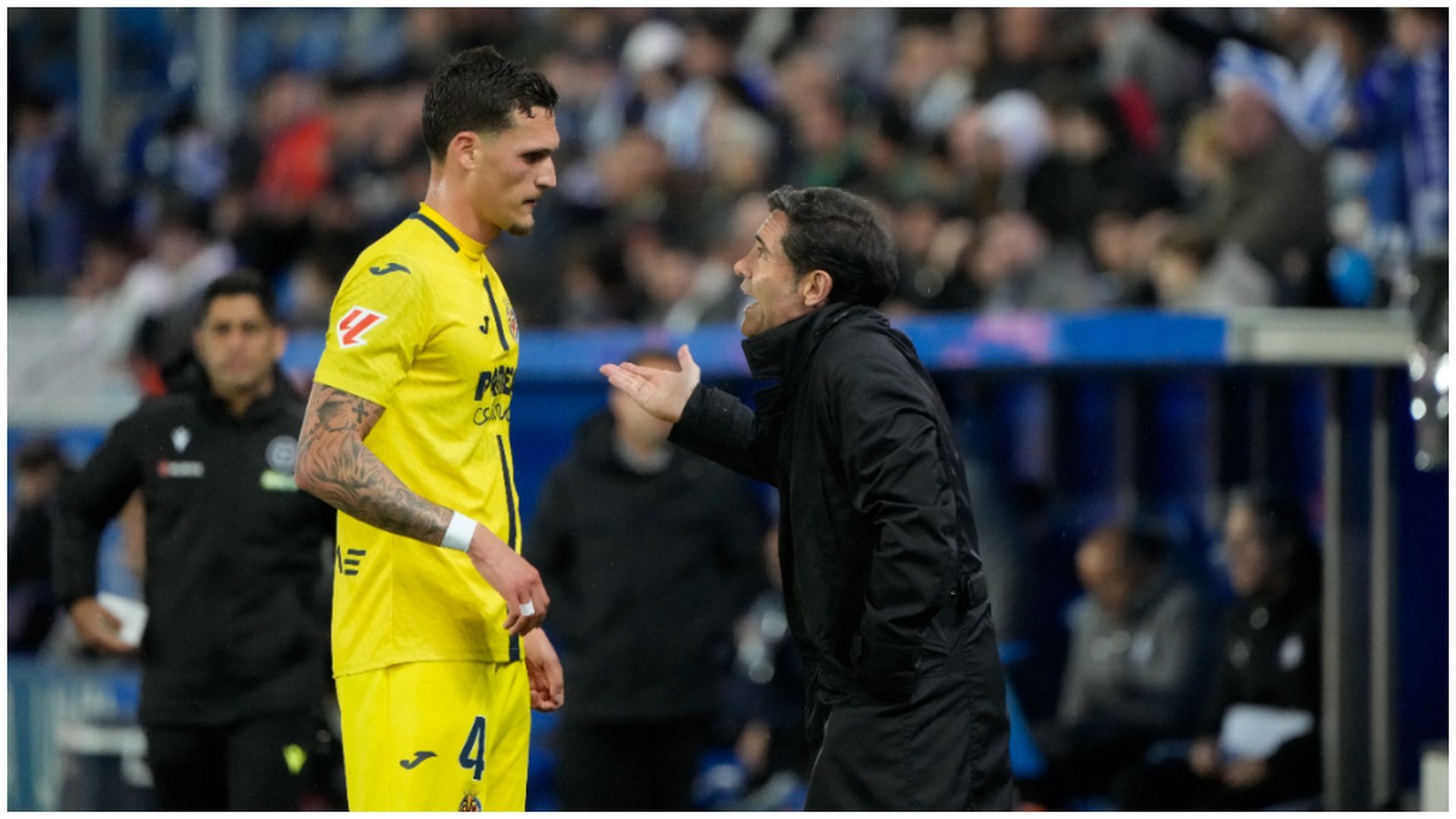 Rafa Marín y Marcelino, en el Alavés - Villarreal