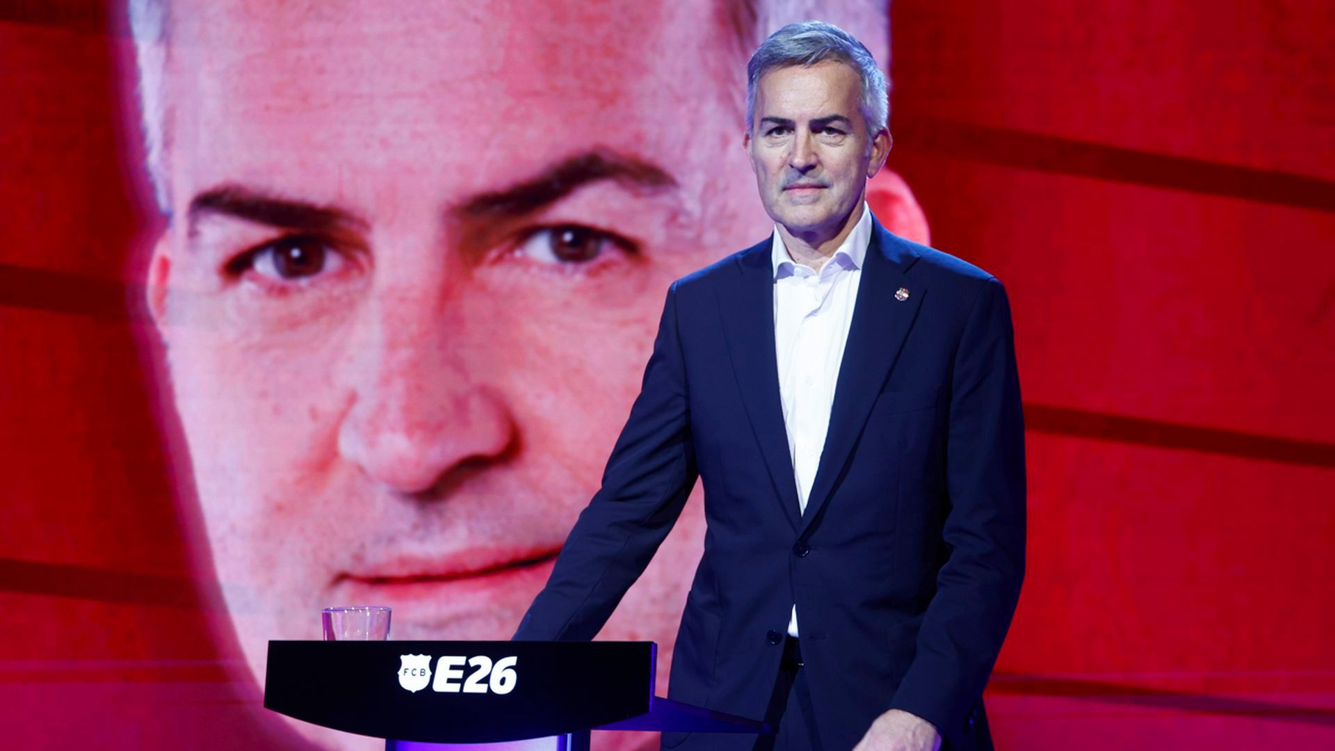 Víctor Font, en un debate electoral en la campaña del Barça