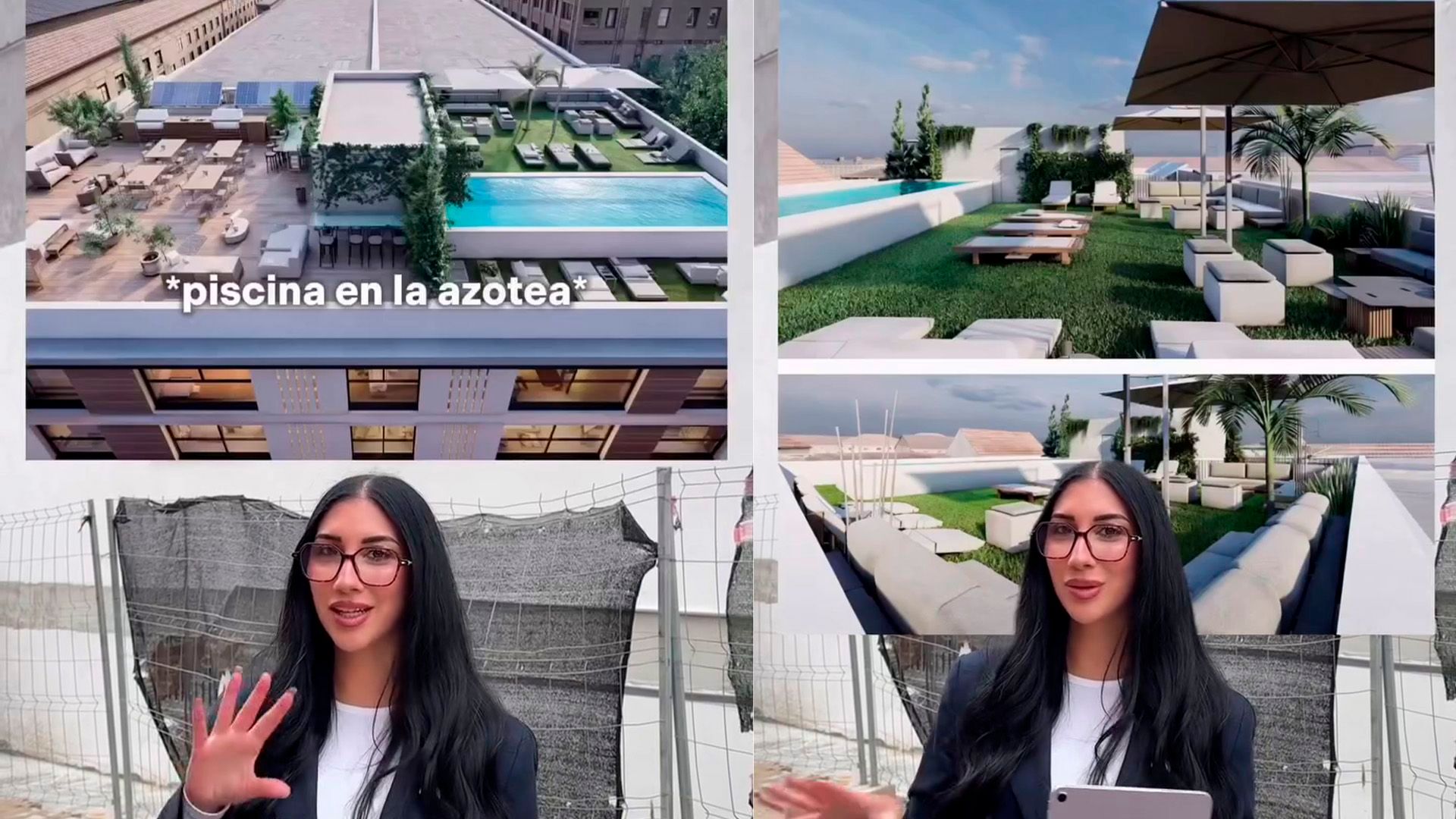 Zonas comunes de la urbanización de Naomi Asensi