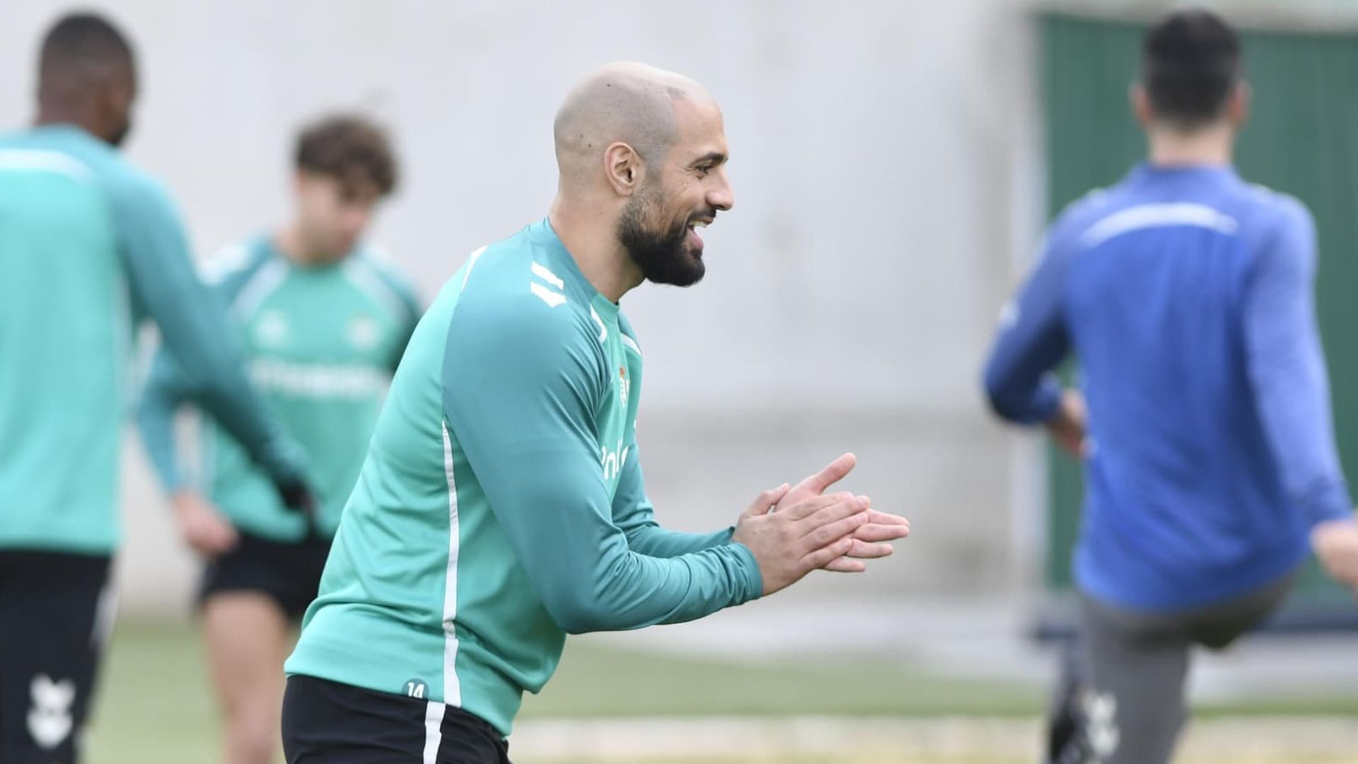 Amrabat, en la sesión de este sábado