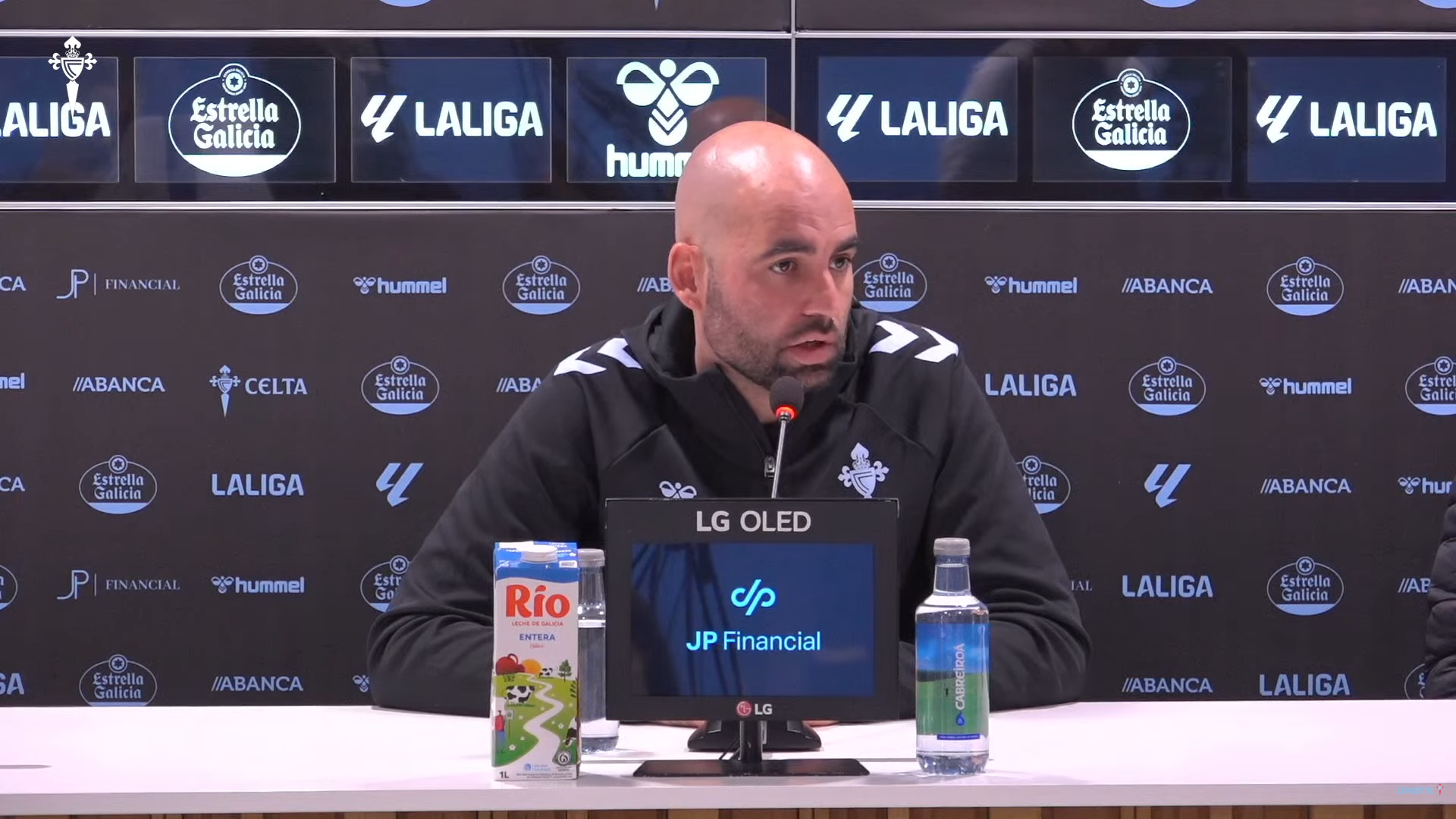 Claudio Giráldez, en sala de prensa