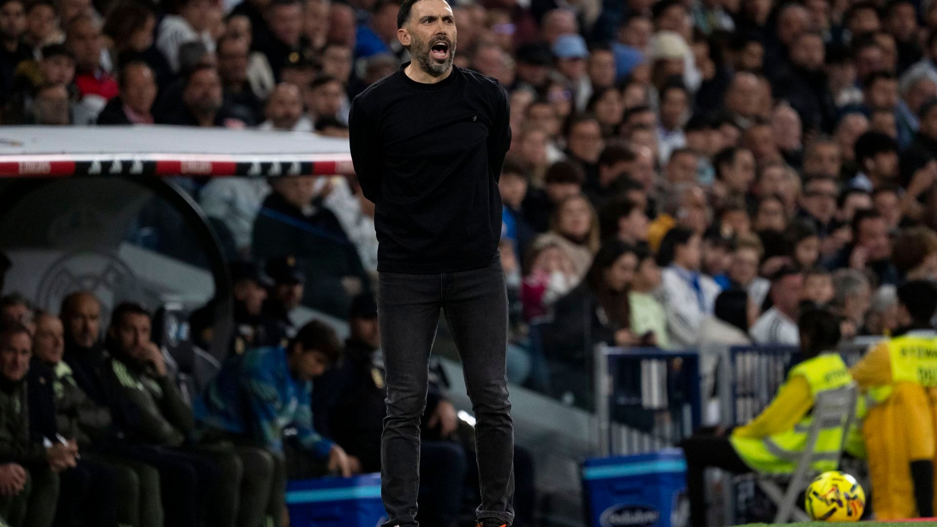Eder Sarabia, durante el Real Madrid - Elche.