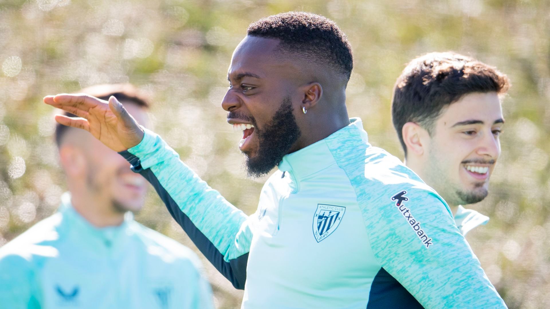 El flow del capitán Iñaki Williams en un entrenamiento en Lezama