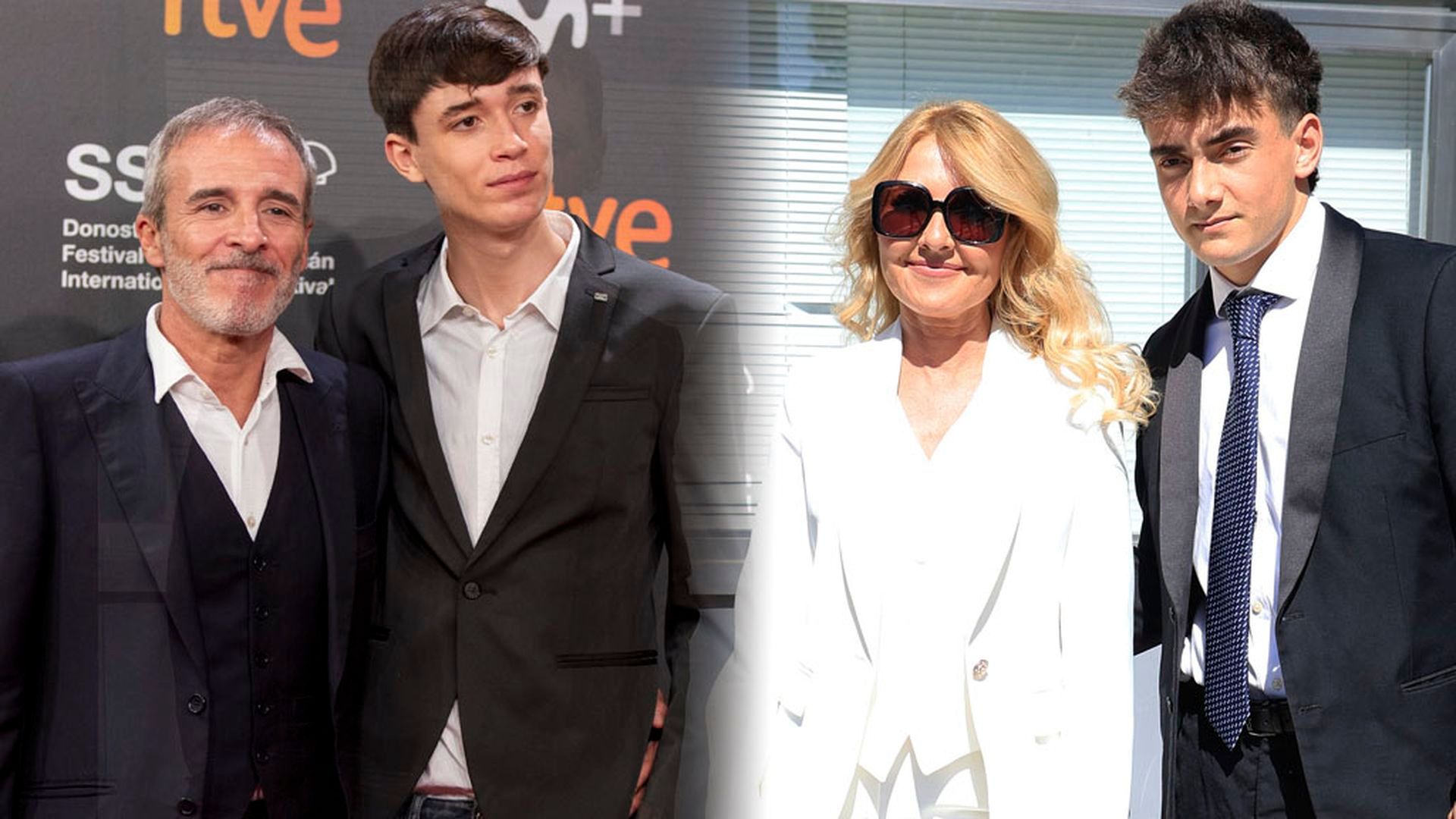 Fernando Guillérn Cuervo, su hijo Manuel, Cayetana Guillén Cuervo y su hijo Leo Fernando Guillérn Cuervo, su hijo Manuel, Cayetana Guillén Cuervo y su hijo Leo