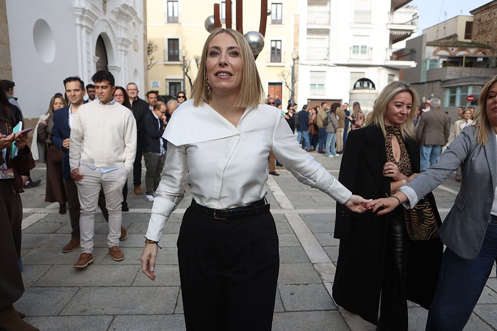 María Guariola llegando al primer debate de investidura el pasado  3 de marzo