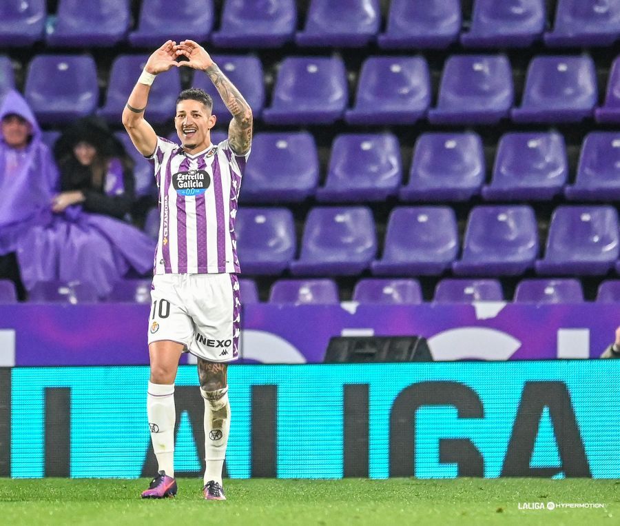 Marcos André celebra su gol ante el Leganés.