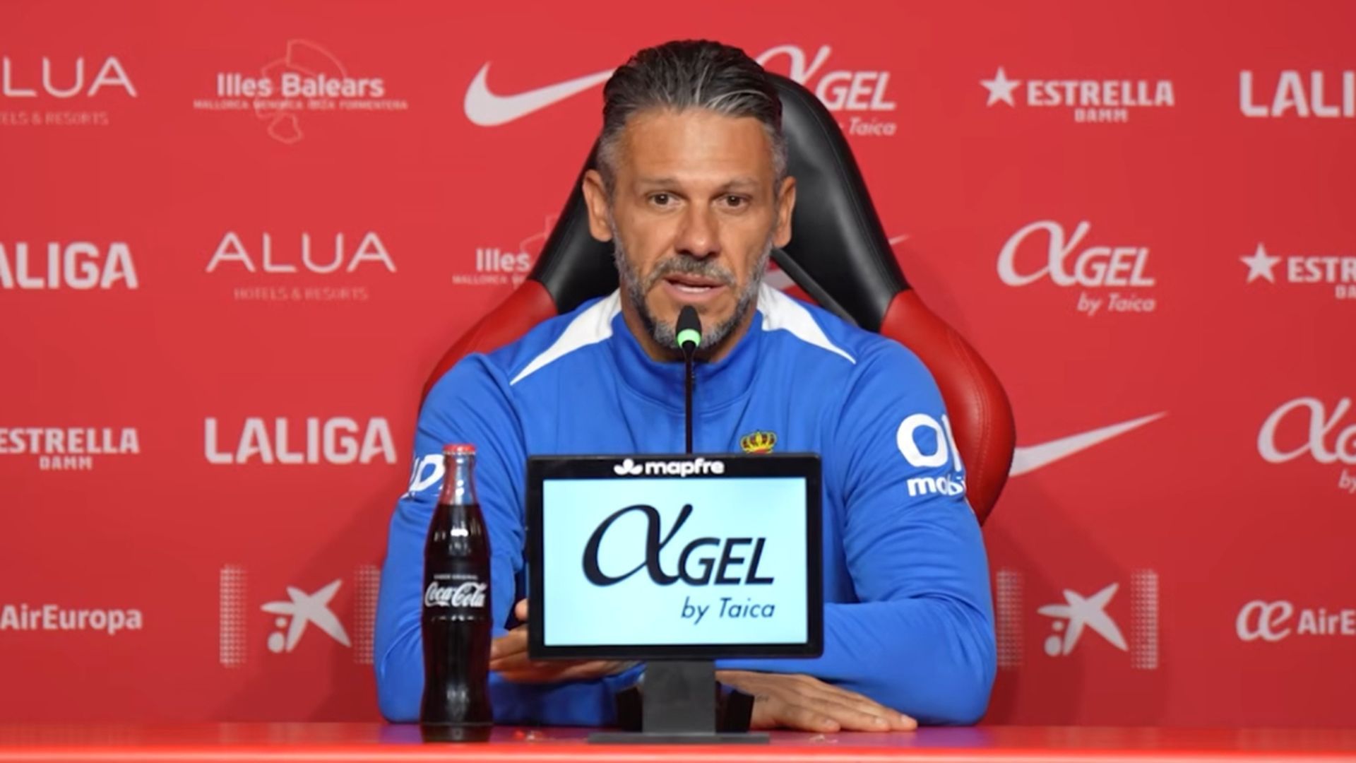 Martín Demichelis, en rueda de prensa