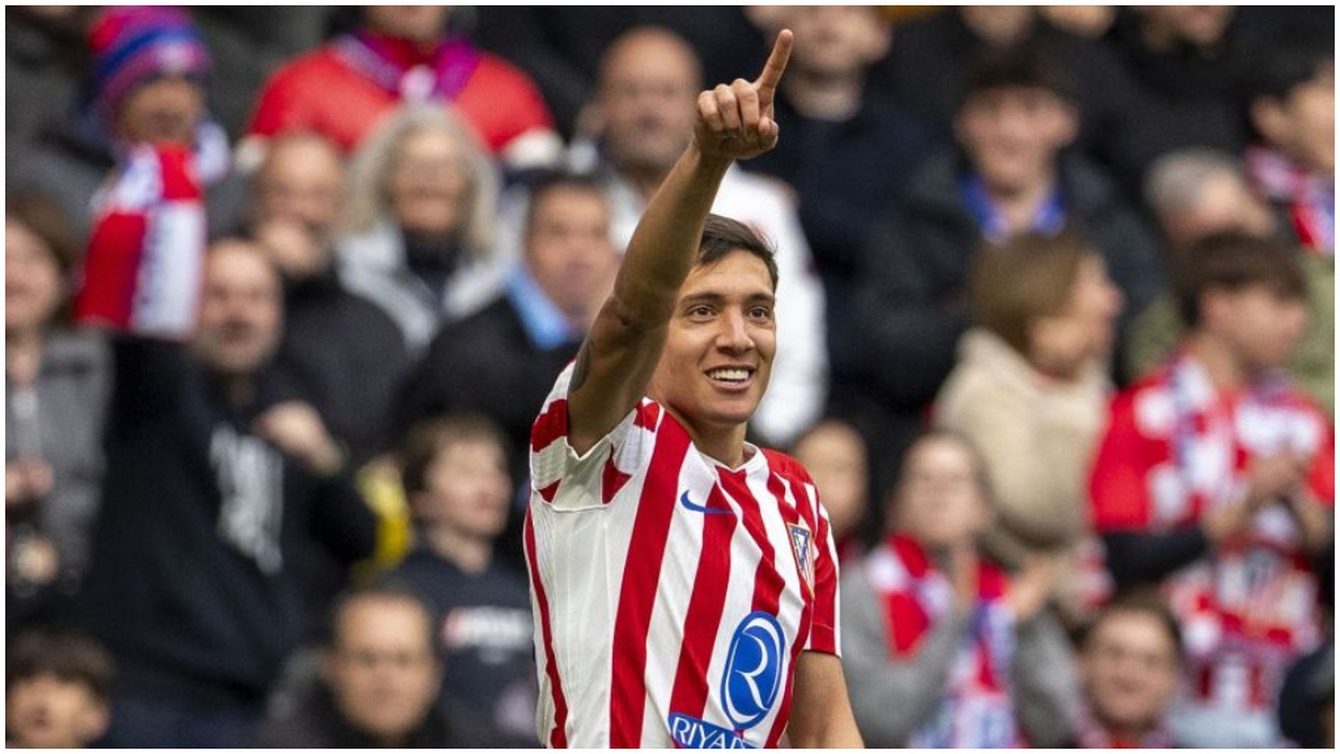 Nahuel Molina, celebrando su gol ante el Getafe