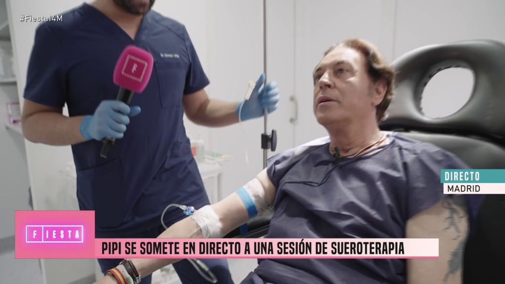 Pipi Estrada se somete en directo a una sueroterapia, el famoso pinchazo conocido como el elixir de la vida Fiesta 2026 Top Vídeos 1064
